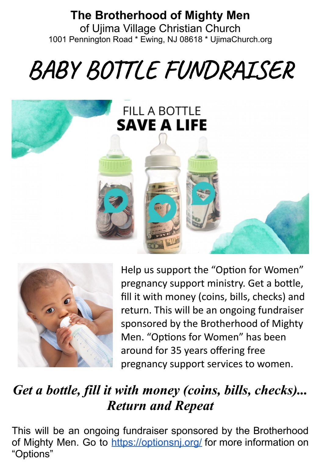 Baby Bottle Fundraiser